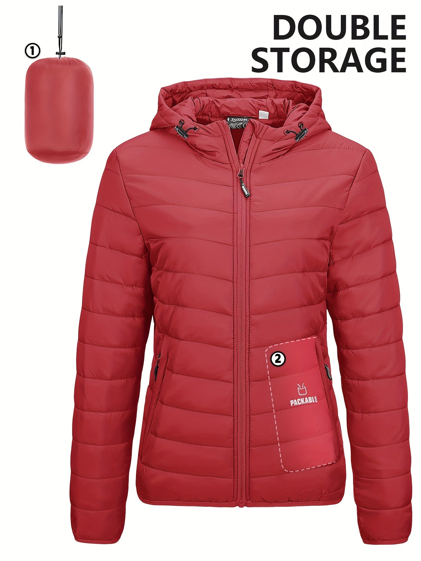 Practical Women's Lightweight Hooded Windbreaker
