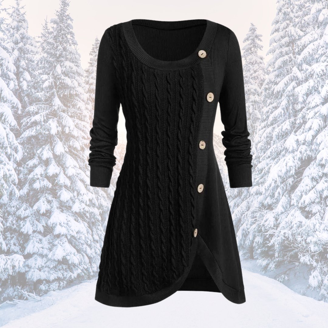 Elegantes Pulloverkleid Warm & Stilvoll - IdealeKleiden