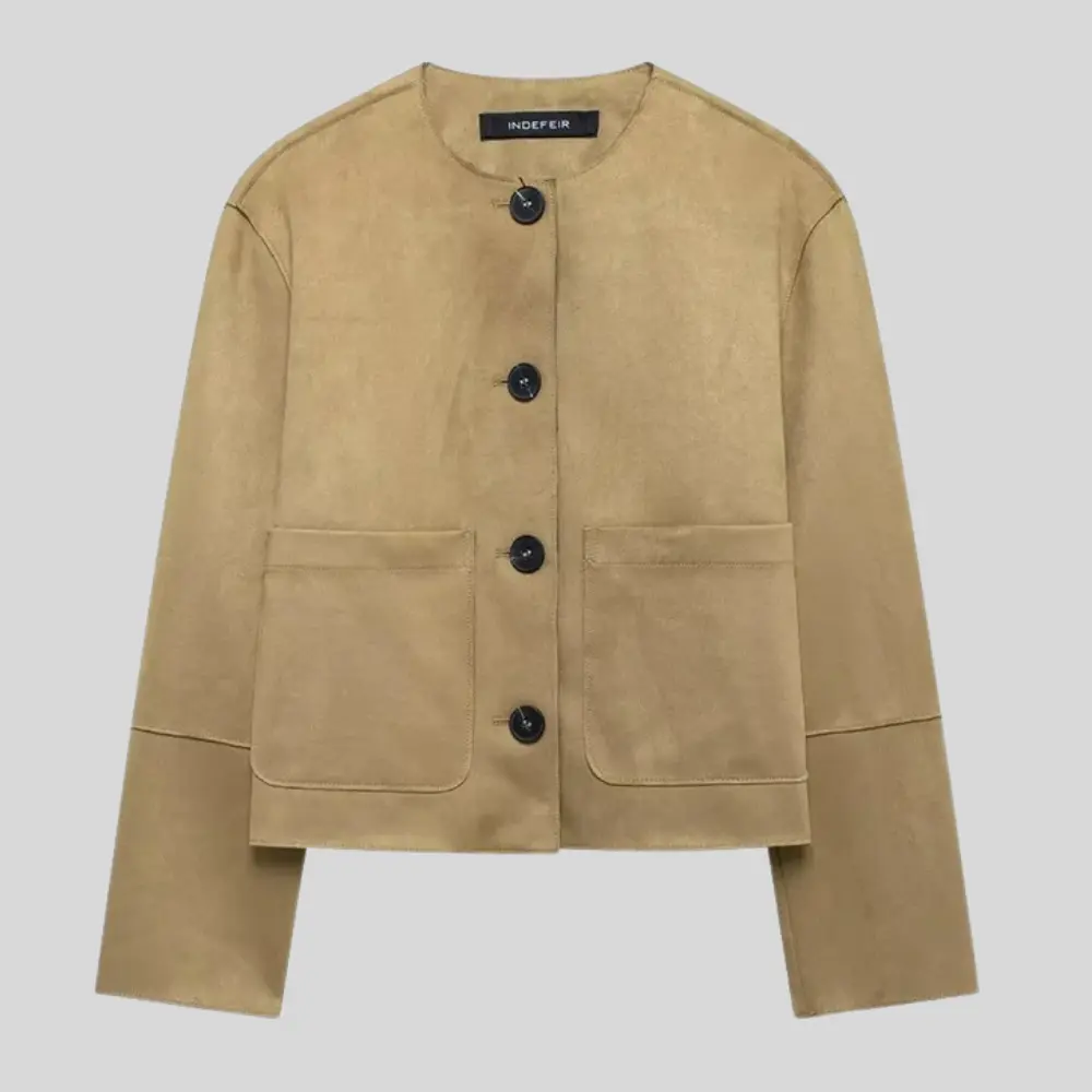 Autumn Fashion Suede Jacket for Women