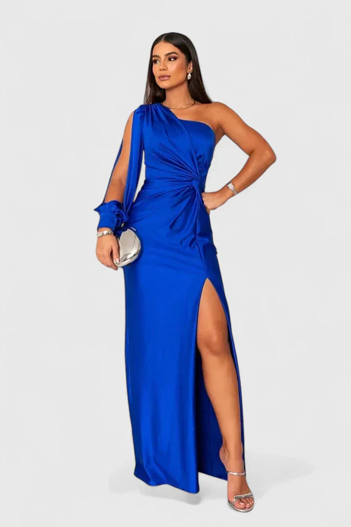 Elegant One-Shoulder Women's Evening Dress