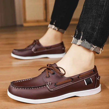 Men's Modern Leather Slip-On Shoes