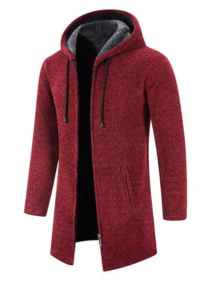 Männer Strickjacke Kapuzenpullover Warm - IdealeKleiden