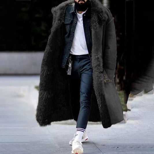 Eleganter Herren Wintermantel Lang & Luxus - IdealeKleiden