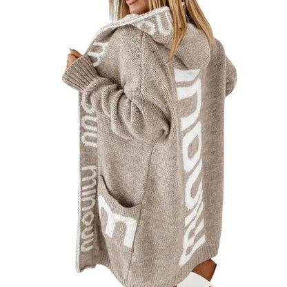Oversized Sweater Long-Sleeve Statement Design