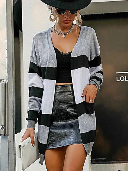 Comfortable Women's Knitted Cardigan Modern Pullover