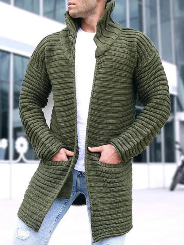 Men's Turtleneck Knit Sweater Warm Elegant