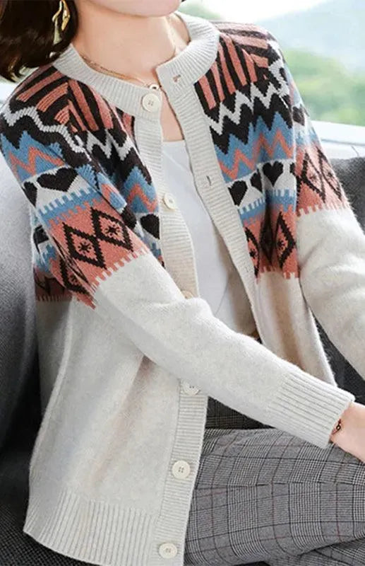 Elegante Damen Strickjacke Modern Pullover - IdealeKleiden