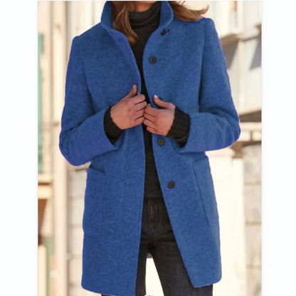 Women's Windproof Stand Collar Jacket Coat