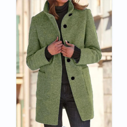 Women's Windproof Stand Collar Jacket Coat