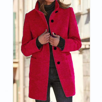 Women's Windproof Stand Collar Jacket Coat
