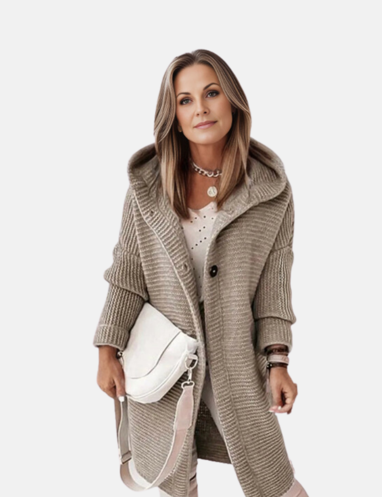 Stylish women's vest with hood