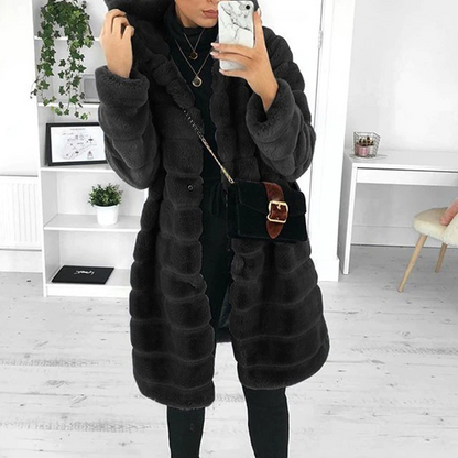 Women's Luxury Padded Winter Coat with Hood