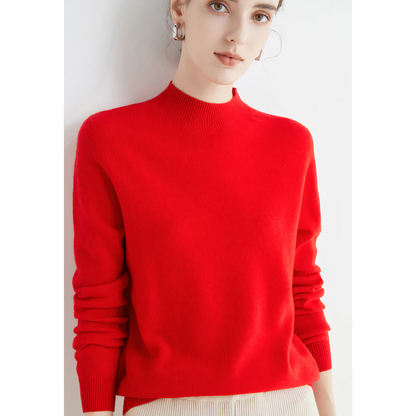 Eleganter Kaschmir Pullover Damen Luxus Qualität - IdealeKleiden