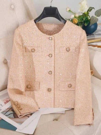 Elegant Women's Tweed Jacket Luxury Quality