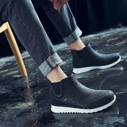 Herren Regenstiefel Wasserdicht Hoch Elegant - IdealeKleiden