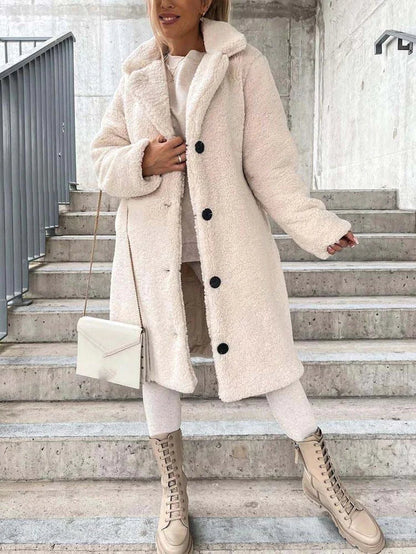 Women's Fluffy Coat Elegant Design