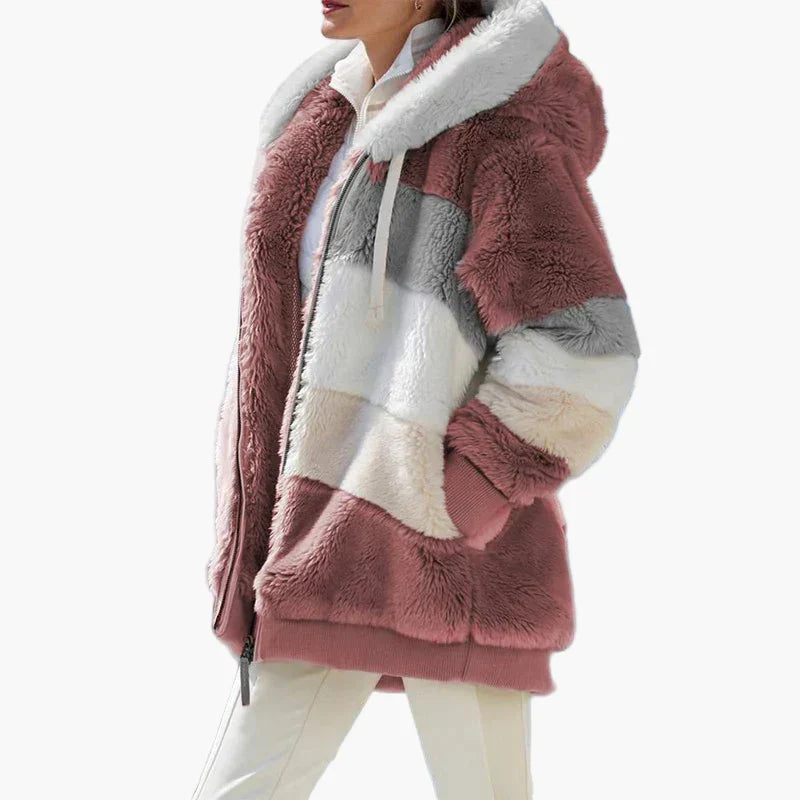 Stylish Winter Jacket Stripe Pattern