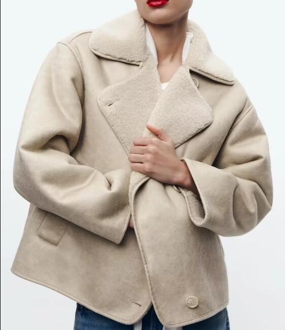 Large Sheepskin Aviator Jacket Plus Size Classic