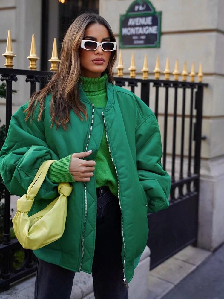 Women's Bomber Jacket Plus Size Oversized Style