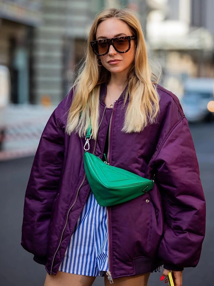 Modische Damenjacke XXL Oversized Style - IdealeKleiden