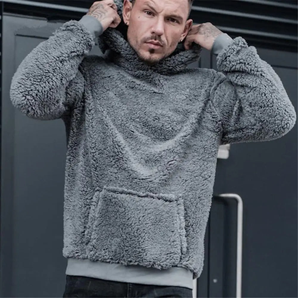 Stylish Men's Hoodie Classic Teddy