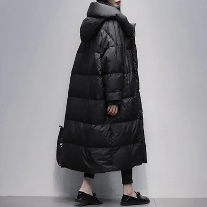 Stylische Daunenjacke Damen Elegant Warm - IdealeKleiden