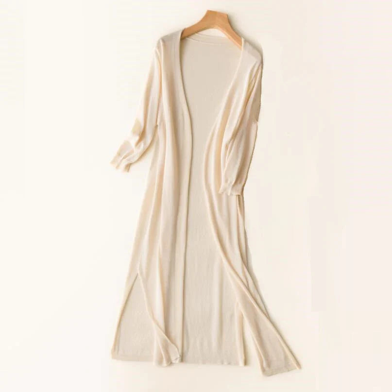 Women's Long Knitted Cardigan