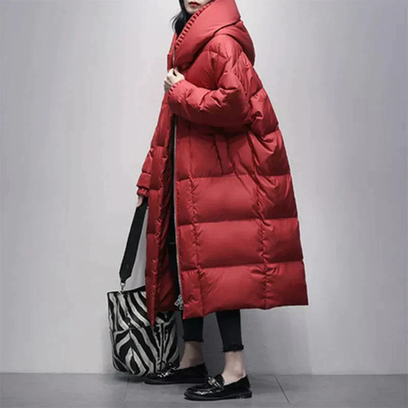 Eleganter Wintermantel Damen Modern Stil - IdealeKleiden