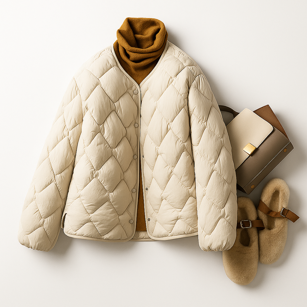 Women's Winter Jacket Warm Quilted Lightweight