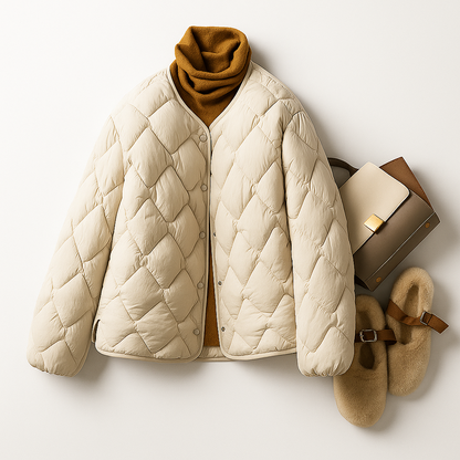 Women's Winter Jacket Warm Quilted Lightweight