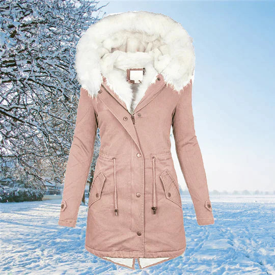 Women's Elegant Warm Long Sleeve Winter Coat