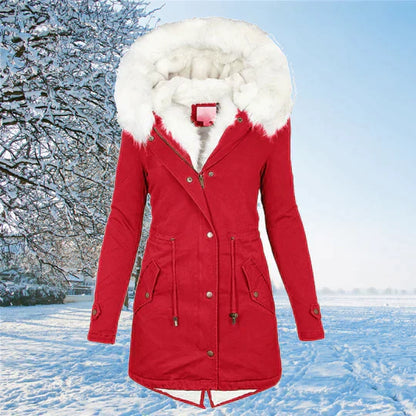 Women's Elegant Warm Long Sleeve Winter Coat