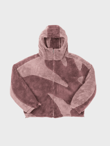 Men's Fleece Hooded Jacket Warm Zip-Up