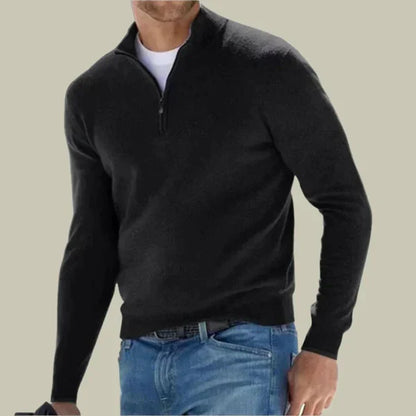 Herren Pullover Klassisch Modern Reißverschluss - IdealeKleiden