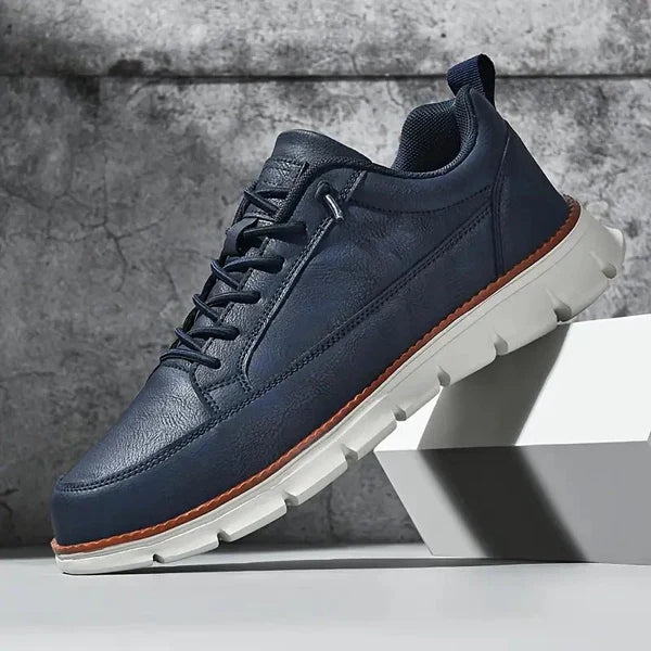 Herren Sneaker Leder Komfort Schuhe - IdealeKleiden
