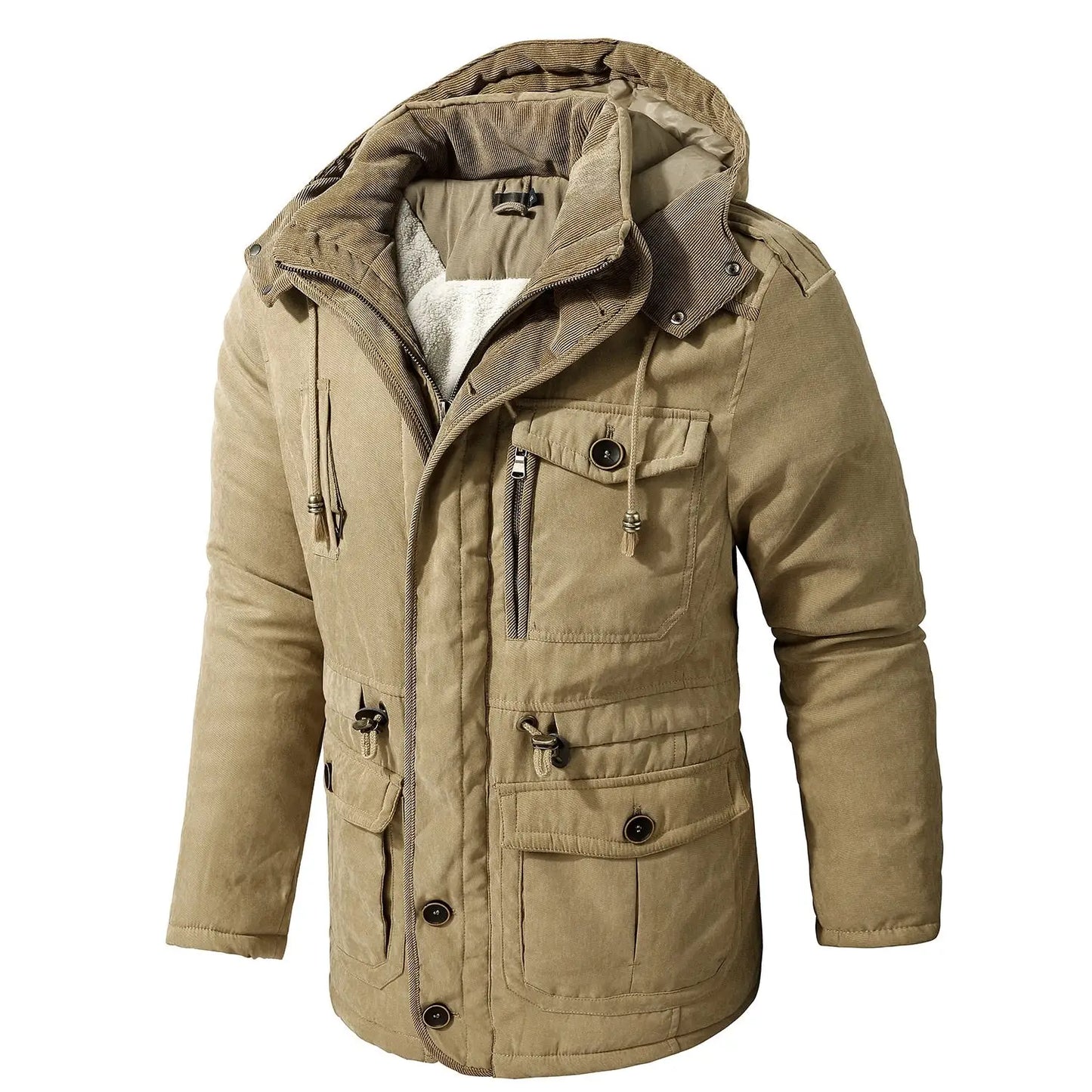 Men's Parka Coat Elegant Modern