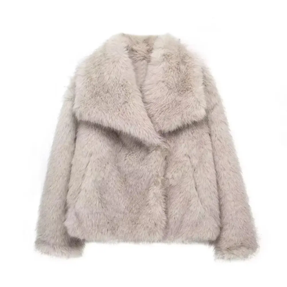 Women's Luxury Faux Fur Glamour Jacket