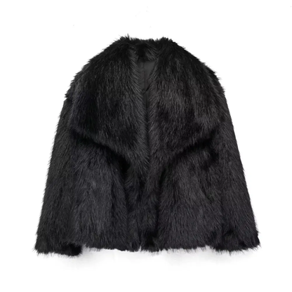 Women's Luxury Faux Fur Glamour Jacket