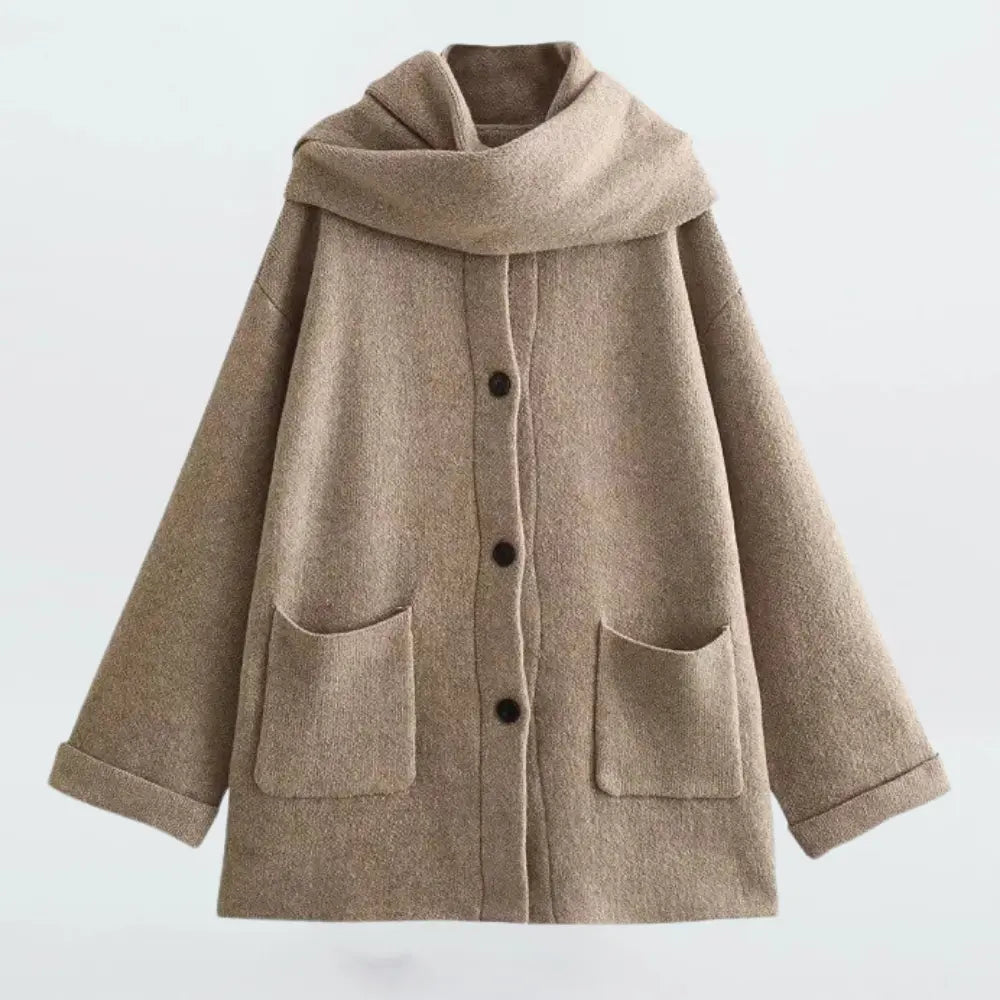 Stylish Knit Cardigan With Buttons