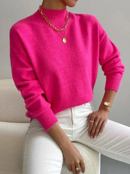 Elegant Turtleneck Sweater Women Comfortable
