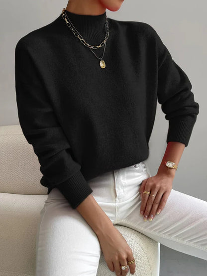 Elegant Turtleneck Sweater Women Comfortable