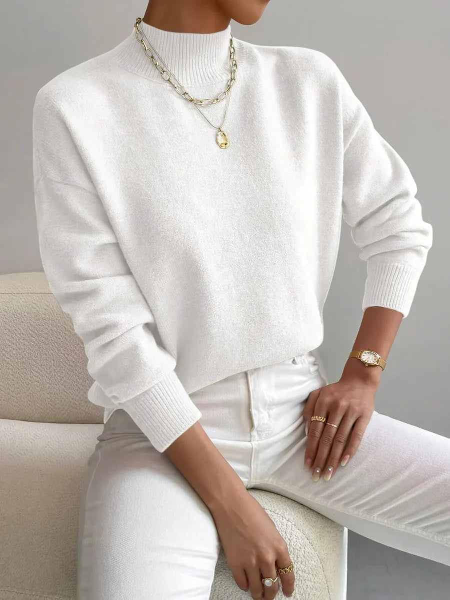 Damen Strickpullover Modern Damenwolle - IdealeKleiden