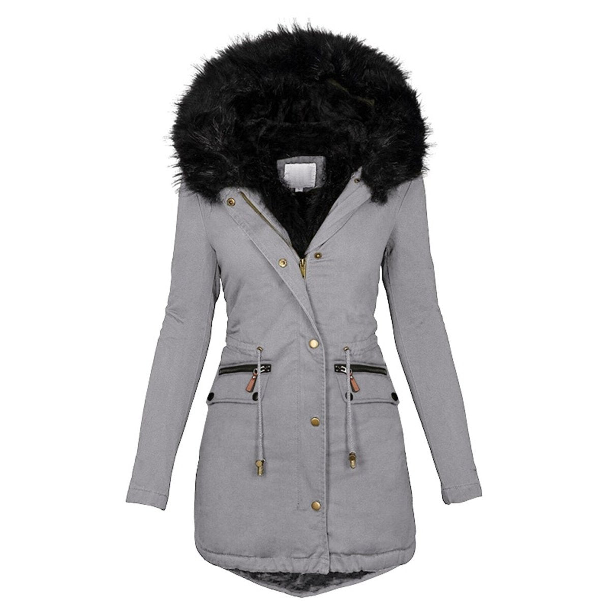 Winter Dress Long Adjustable Waist Women