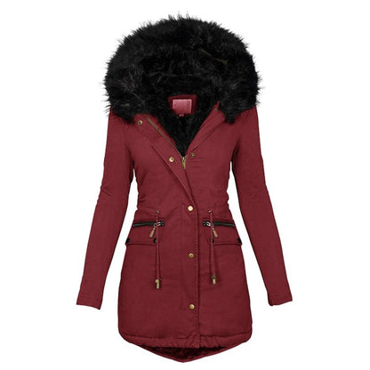 Winter Dress Long Adjustable Waist Women