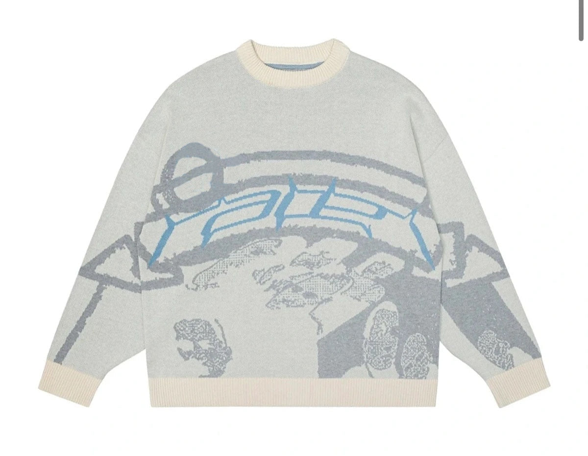 Fashion Knitted Sweater Trendy Streetwear Style