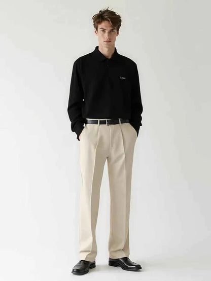 Slim-fit suit trousers tailored suit