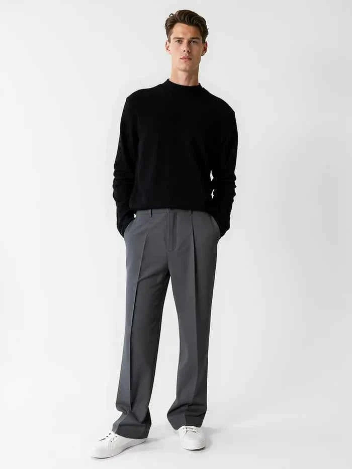 Slim-fit suit trousers tailored suit