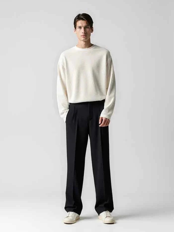 Slim-fit suit trousers tailored suit
