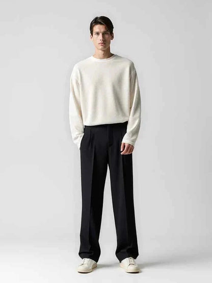 Slim-fit suit trousers tailored suit