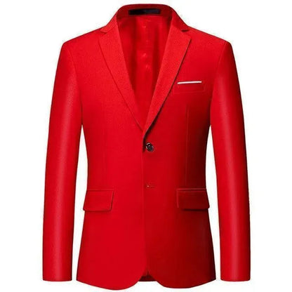 Elegant Men's 2-Button Wedding Suit Blazer